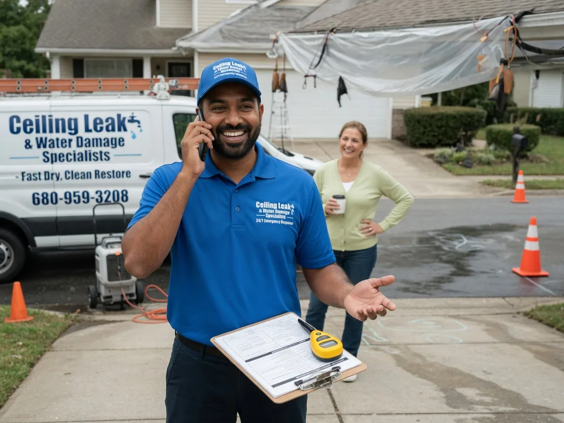 Ceiling Leak Cleanup Rochelle, GA FAQs